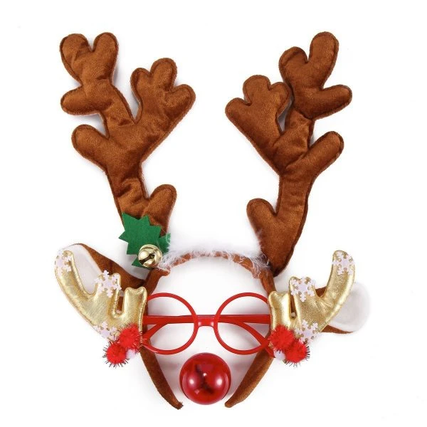 LED Christmas Reindeer Antlers Headband 5 LED Christmas Reindeer Antlers Headband - Image 3