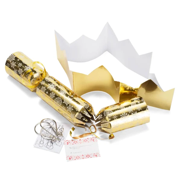 8pcs No Push Bubble Gold And Silver Snowflake Christmas Cracker 4 8pcs No Push Bubble Gold And Silver Snowflake Christmas Cracker - Image 2