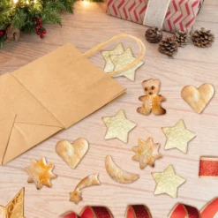 100pcs Christmas Kraft Paper Bags -Christmas Favors Shop 100 Pcs Christmas Kraft Paper Bags 3 result 600x600 1