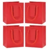 12pcs Red Premium Paper Goodie Bags -Christmas Favors Shop 12 Red Extra Small Paper Gift Bags with Handles 1 result 600x600 1