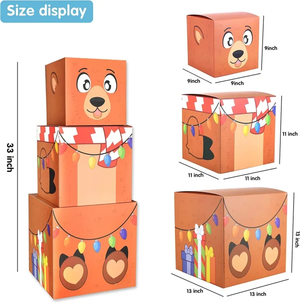 12pcs Stackable Christmas Characters Gift Boxes 8 12pcs Stackable Christmas Characters Gift Boxes - Image 6