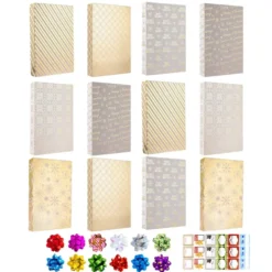 12pcs Gold Foiled Christmas Shirt Gift Boxes -Christmas Favors Shop 12Pcs 6 Assorted Designs Gold Foiled Color Shirt Box 3 result 600x600 1