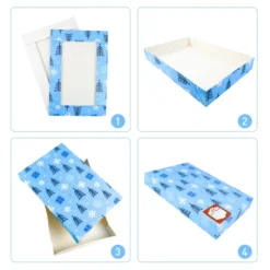 12pcs Christmas Shirt Gift Boxes With Lid 11 12pcs Christmas Shirt Gift Boxes With Lid -Christmas Favors Shop 12Pcs Christmas Shirt Wrapping Box 5 result 600x600 1