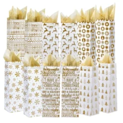 12pcs Christmas Wine Bottle Gift Bags