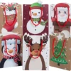 12pcs Christmas Reusable Kraft Paper Bag With Handle -Christmas Favors Shop 12Pcs Kraft Gift Bags 2 1 600x525 1