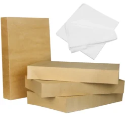 12pcs Brown Kraft Cardboard Gift Boxes With Lids