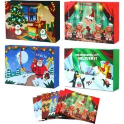 12pcs Jumbo Christmas Gift Bags In 6 Designs -Christmas Favors Shop 12Pcs Nordic Style Jumbo Gift Bags 6 600x600 1