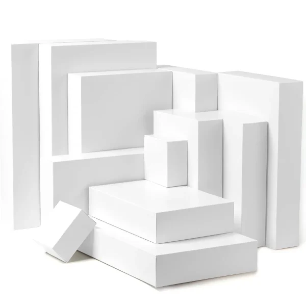 12pcs Assorted White Christmas Shirt Boxes For Gifts Set 3 12pcs Assorted White Christmas Shirt Boxes For Gifts Set