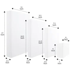 12pcs Assorted White Christmas Shirt Boxes For Gifts Set 12 12pcs Assorted White Christmas Shirt Boxes For Gifts Set -Christmas Favors Shop 12Pcs White Box with Assorted Size Design and Stickers 5 result 600x600 1