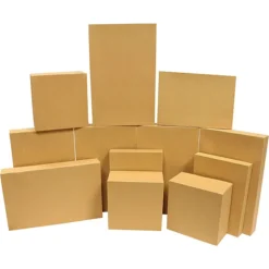 12pcs Christmas Cardboard Brown Kraft Boxes