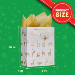 12pcs Christmas Gold Foil Gift Bags -Christmas Favors Shop 12pcs Christmas Gold Foil Gift Bags 1 600x600 1