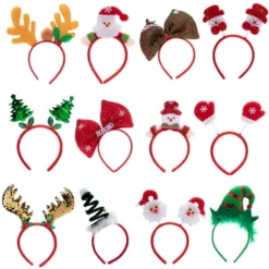 12pcs Christmas Headband With Different Designs