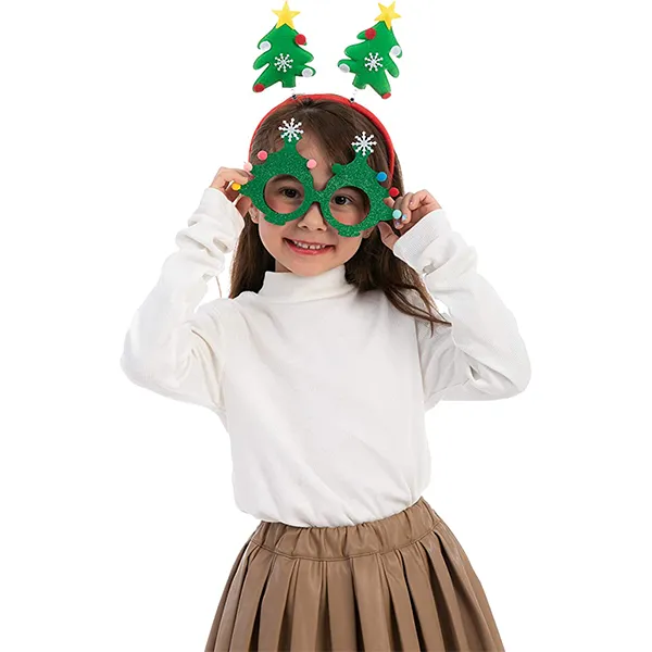 12pcs Christmas Headbands And Glasses Frames Set 4 12pcs Christmas Headbands And Glasses Frames Set - Image 2