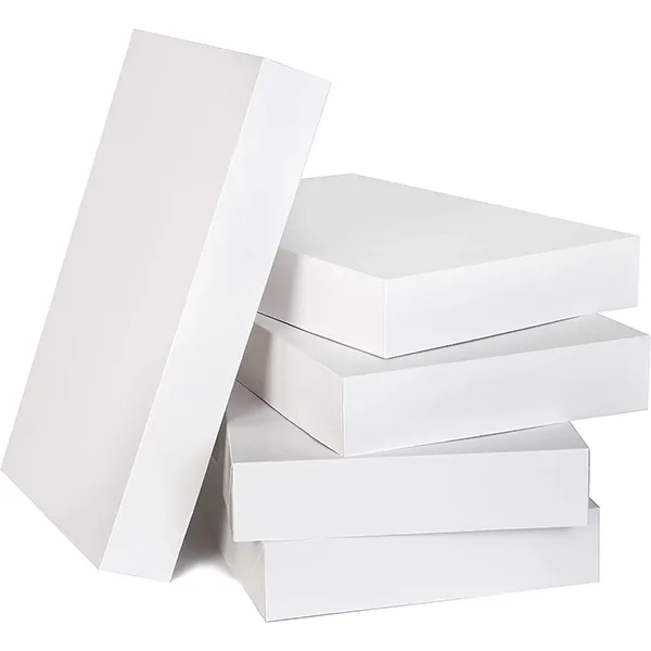 12pcs Christmas White Cardboard Gift Boxes 3 12pcs Christmas White Cardboard Gift Boxes