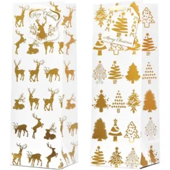 12pcs Christmas Wine Bottle Bags -Christmas Favors Shop 12pcs Christmas Wine Bottle Bags 5