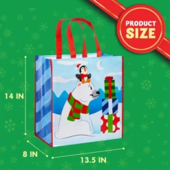 12pcs Extra Large Reusable Christmas Tote Bag 12 12pcs Extra Large Reusable Christmas Tote Bag -Christmas Favors Shop 12pcs Extra Large Reusable Christmas Tote Bag 1 600x600 1