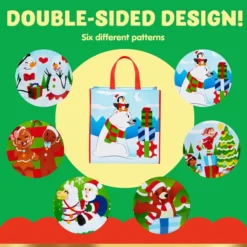 12pcs Extra Large Reusable Christmas Tote Bag 10 12pcs Extra Large Reusable Christmas Tote Bag -Christmas Favors Shop 12pcs Extra Large Reusable Christmas Tote Bag 3 600x600 1