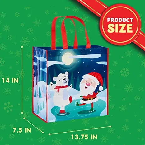 12pcs Large Tote Bags Late Night Christmas Colors 8 12pcs Large Tote Bags Late Night Christmas Colors - Image 6