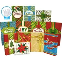 12pcs Multi Color Christmas Gift Wrap Box Set