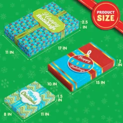 12pcs Multi Color Christmas Gift Wrap Box Set -Christmas Favors Shop 12pcs Multi Color Christmas Gift Wrap Box Set 7 结果 600x600 1