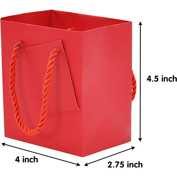 12pcs Red Premium Paper Goodie Bags 8 12pcs Red Premium Paper Goodie Bags - Image 6
