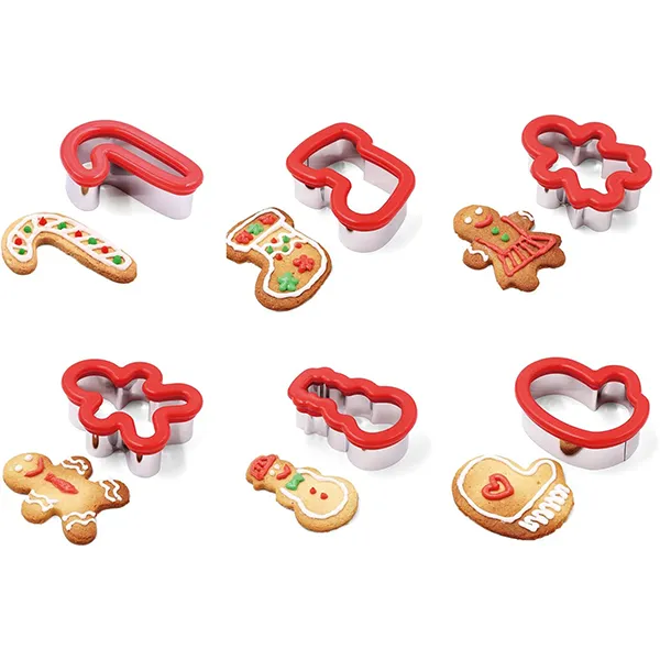 13pcs Stainless Steel Christmas Cookie Cutters 4 13pcs Stainless Steel Christmas Cookie Cutters - Image 2