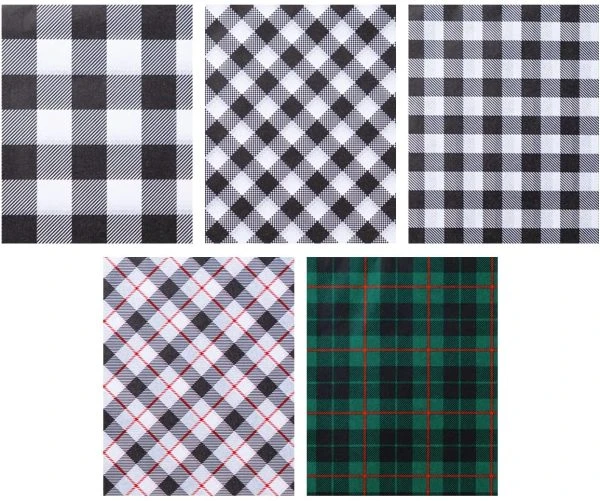150pcs Black And White Buffalo Plaid Tissue Paper 7 150pcs Black And White Buffalo Plaid Tissue Paper - Image 5