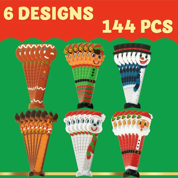 144pcs Christmas Bookmark Rulers 4 144pcs Christmas Bookmark Rulers - Image 2