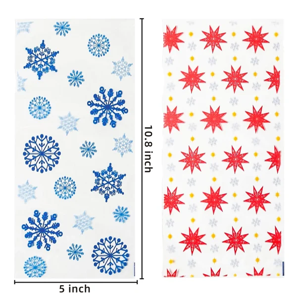 150pcs Clear Christmas Cellophane Treat Bag 6 150pcs Clear Christmas Cellophane Treat Bag - Image 4