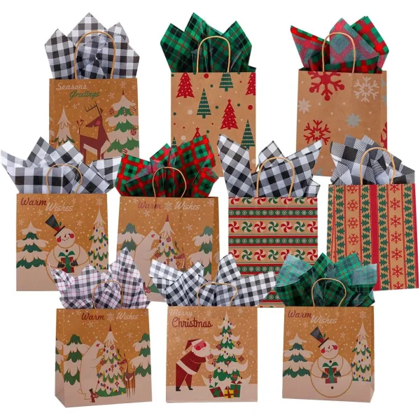 150pcs Black And White Buffalo Plaid Tissue Paper 3 150pcs Black And White Buffalo Plaid Tissue Paper