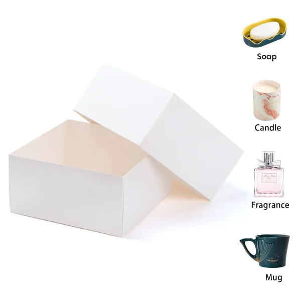 15pcs White Christmas Gift Boxes With Hemp Ropes 7 15pcs White Christmas Gift Boxes With Hemp Ropes - Image 5