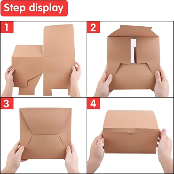 16pcs Christmas Kraft Gift Boxes With Grass Twines 6 16pcs Christmas Kraft Gift Boxes With Grass Twines - Image 4