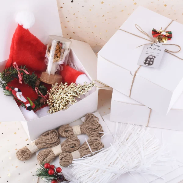 16pcs White Christmas Gift Boxes 8 16pcs White Christmas Gift Boxes - Image 6