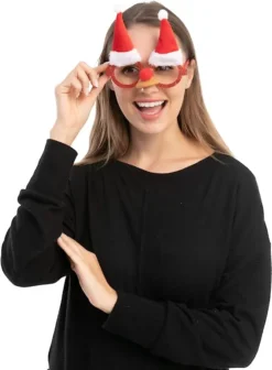 18pcs Christmas Glitter Glasses Frames -Christmas Favors Shop 18 Piece Christmas Glass Frames 5 result