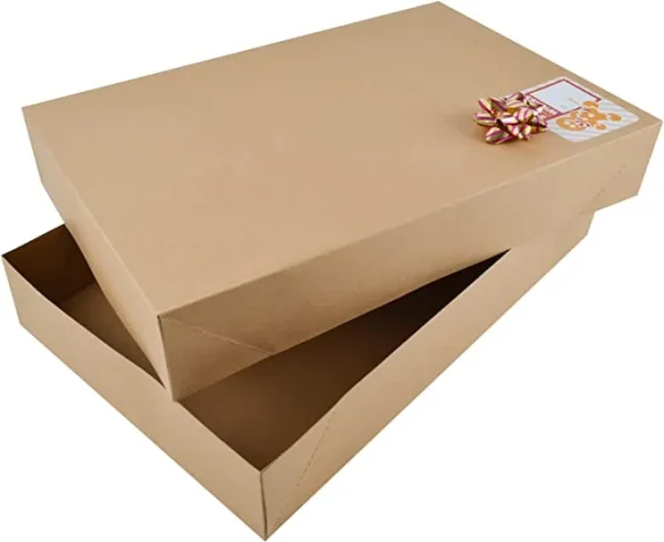 18pcs Large Kraft Christmas Shirt Gift Boxes With Stickers 5 18pcs Large Kraft Christmas Shirt Gift Boxes With Stickers - Image 3