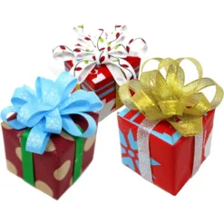 18pcs Christmas Satin Fabric Ribbon Decoration