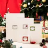 18pcs Christmas White Shirt Boxes With Gift Tag Stickers