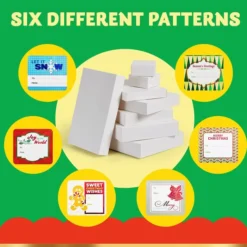 18pcs Christmas White Shirt Boxes With Gift Tag Stickers -Christmas Favors Shop 18pcs Christmas White Shirt Boxes with Gift Tag Stickers 4 结果 副本 600x600 1