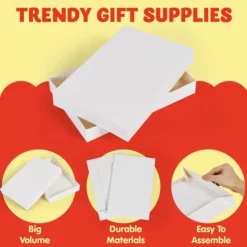 18pcs Christmas White Shirt Boxes With Gift Tag Stickers -Christmas Favors Shop 18pcs Christmas White Shirt Boxes with Gift Tag Stickers 5 结果 副本 600x600 1