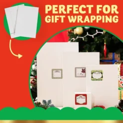 18pcs Christmas White Shirt Boxes With Gift Tag Stickers -Christmas Favors Shop 18pcs Christmas White Shirt Boxes with Gift Tag Stickers 6 结果 副本 600x600 1