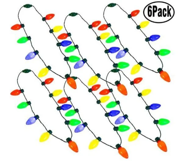6pcs LED Christmas Light Bulb Necklace Accessories 3 6pcs LED Christmas Light Bulb Necklace Accessories