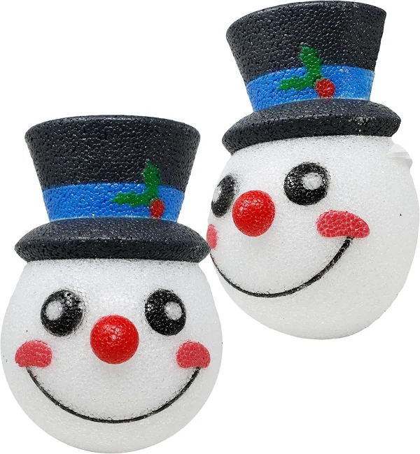 2pcs Snowman Christmas Porch Light Cover 4 2pcs Snowman Christmas Porch Light Cover - Image 2