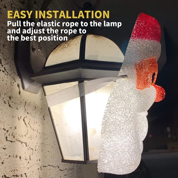 2pcs Christmas Santa Porch Light Cover 8 2pcs Christmas Santa Porch Light Cover - Image 6