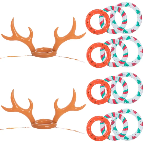 2pcs Inflatable Reindeer Antler Ring Toss Game 4 2pcs Inflatable Reindeer Antler Ring Toss Game - Image 2