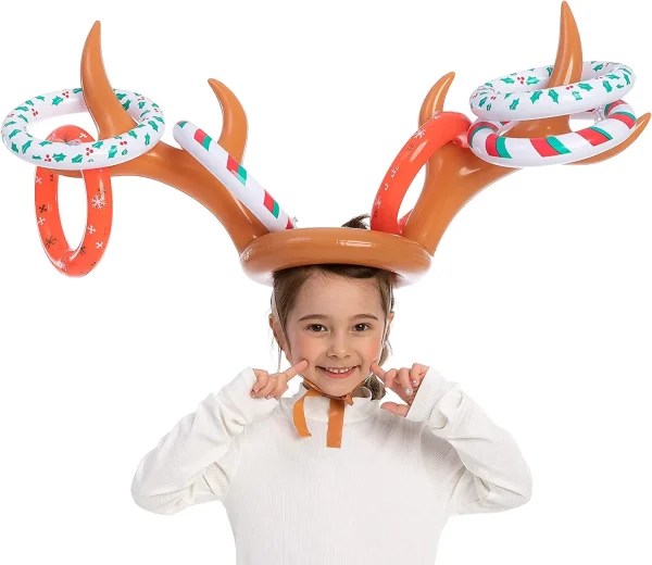 2pcs Inflatable Reindeer Antler Ring Toss Game 5 2pcs Inflatable Reindeer Antler Ring Toss Game - Image 3