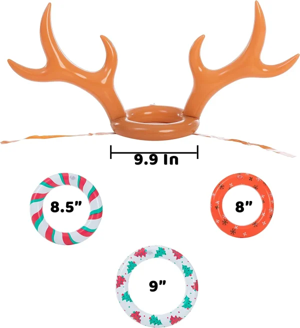 2pcs Inflatable Reindeer Antler Ring Toss Game 6 2pcs Inflatable Reindeer Antler Ring Toss Game - Image 4