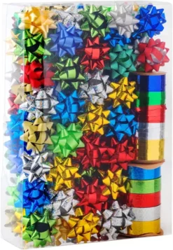 120pcs Christmas Ribbons And Bows Decoration 10 120pcs Christmas Ribbons And Bows Decoration -Christmas Favors Shop 2 inch Christmas Gift Bows 120 Pcs 3 result 600x868 1