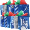 20pcs Christmas Blue Paper Gift Bags With Handles -Christmas Favors Shop 20 Pcs Christmas Holiday Blue Paper Gift Bags 1 result scaled 600x600 1