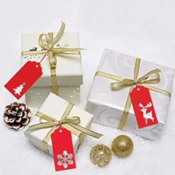 200pcs Red Kraft Paper Christmas Gift Tags -Christmas Favors Shop 200Pcs Red Kraft Paper Gift Tags 1