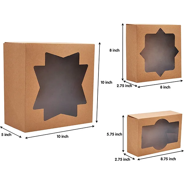 20pcs Kraft Bakery Cookie Boxes 7 20pcs Kraft Bakery Cookie Boxes - Image 5